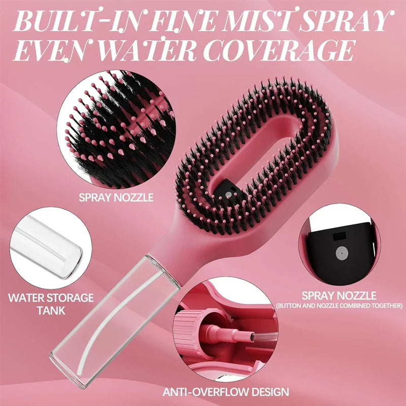Magic Spray Hairbrush Set