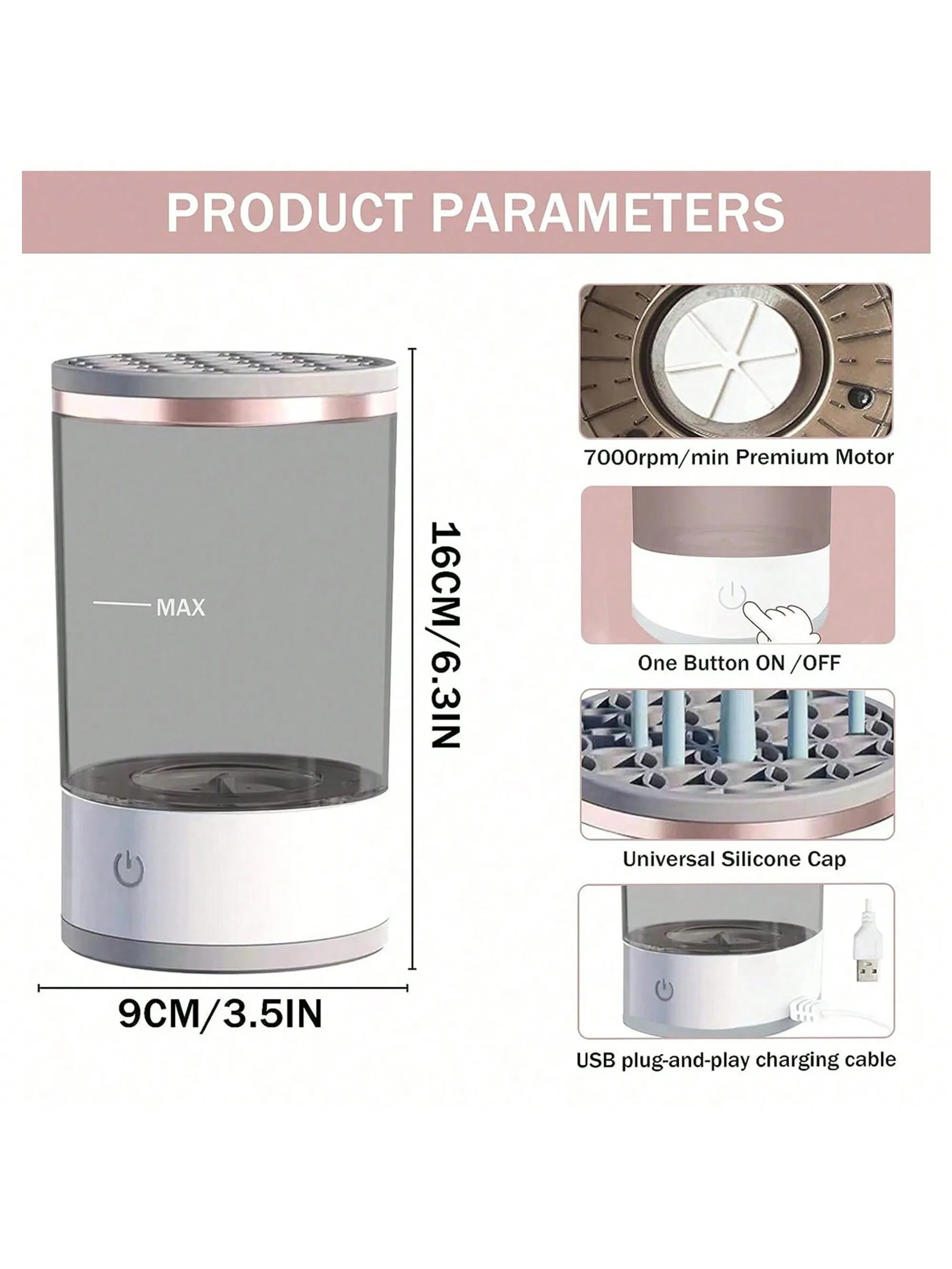 Quick Clean Makeup Brush Spinner