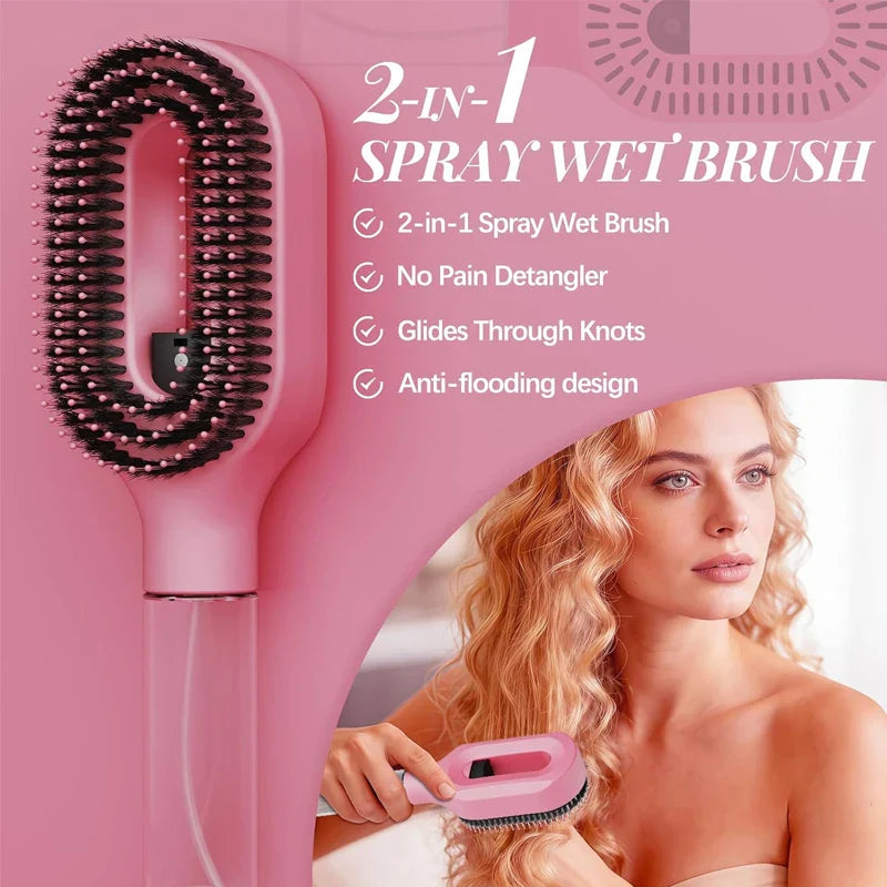 Magic Spray Hairbrush Set