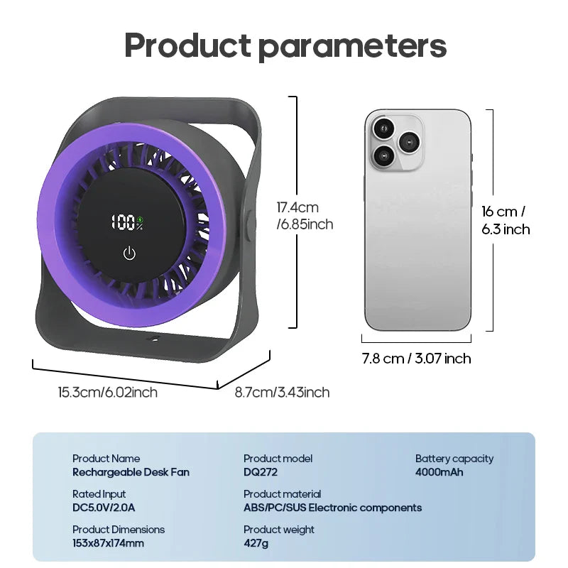 Smart Breeze Rechargeable Fan
